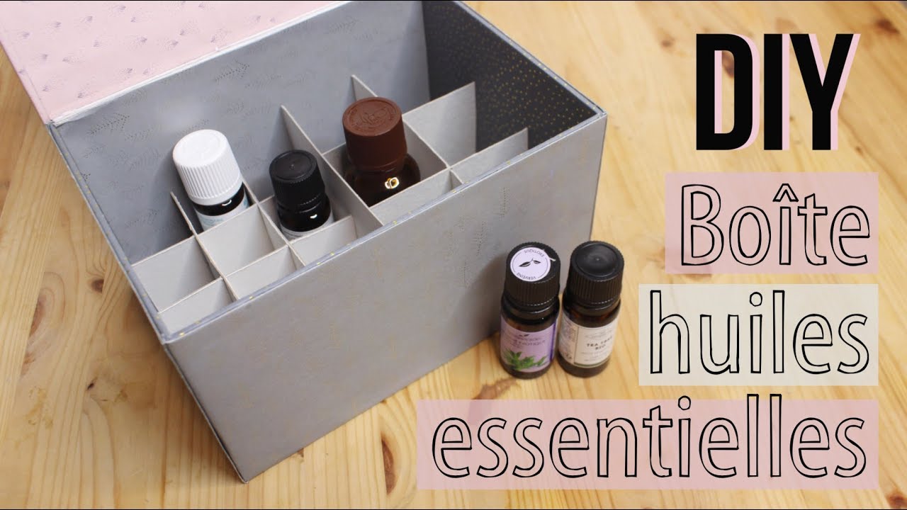 DIY rangement pour huiles essentielles
