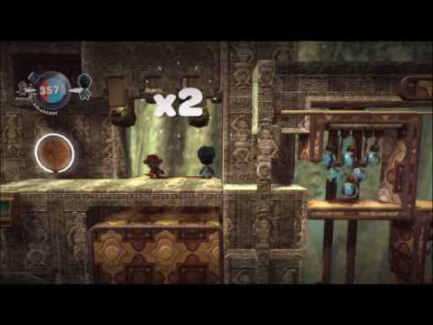 LittleBIGPlanet (720p HD) Walkthrough Part 75 - Elephant Temple - Revisited, Co-op & Collected All