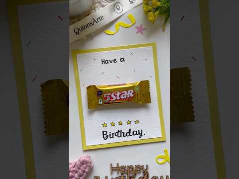 Cute & easy Birthday Card idea🫶🏻 #shorts