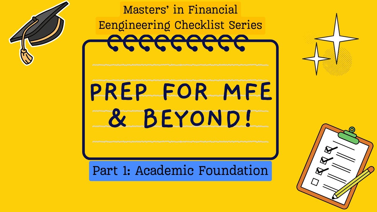 Pre-Arrival Prep for MFE- Academic Foundation (Episode 1)