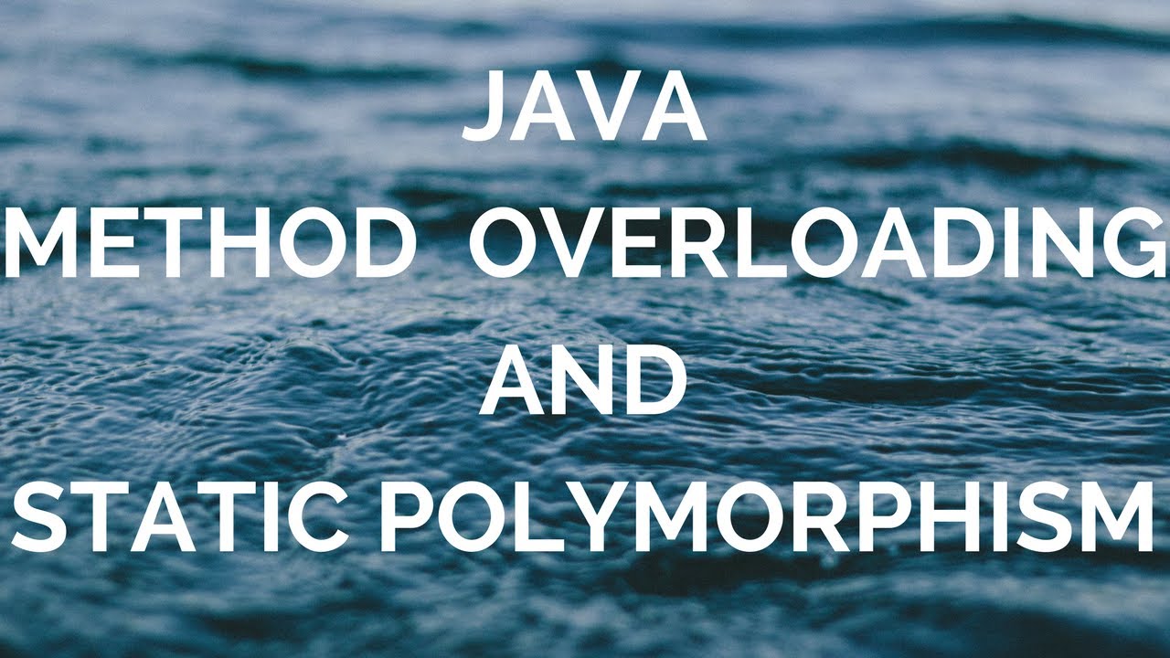 java static polymorphism (manohar academy)