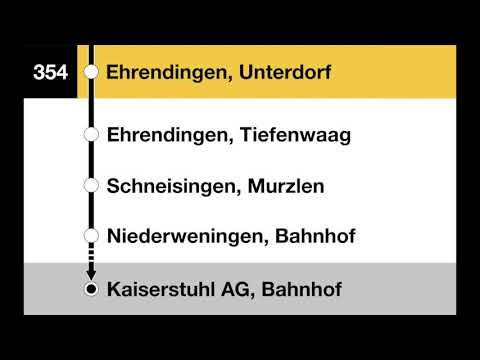 PostAuto Ansagen - 354 - Baden – Niederweningen – Kaisterstuhl AG