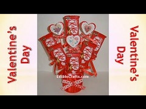 Valentines Crafts - How to Make a Chocolate Bouquet