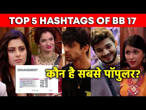 Bigg Boss 17 | TOP 5 HASHTAGS | Kaun Hai NO. 1? | Ankita, Mannara, Munawar, Isha, Ankita