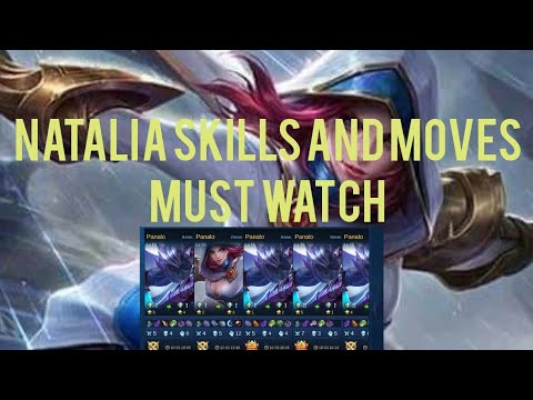 Natalia example of skills and moves | mobile legends gameplay