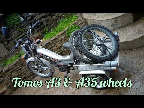 Tomos A3 and A35 wheels. Swapping spoked to alloy