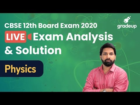 CBSE Class 12 Physics Question Paper Analysis 2020 | Solution, Review & Difficulty Level| Ved Sir Video