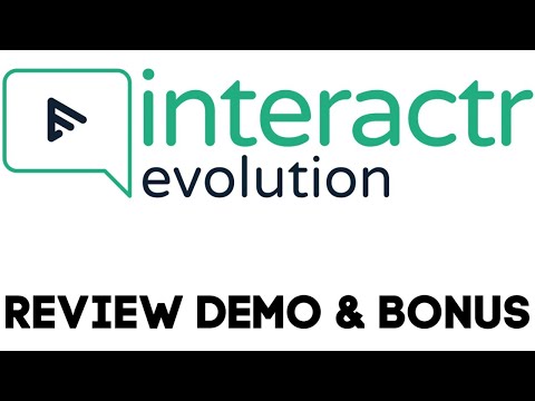 Interactr Evolution Review Demo Bonus - Enterprise Class Interactive Video Creator Video