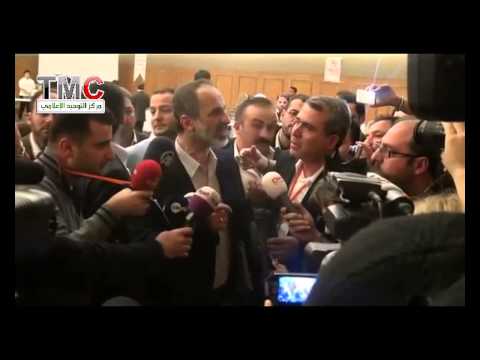 مقابلة مع معاذ الخطيب للحديث عن الشرطة العسكرية الثورية في حلب