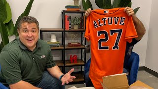 Stand Up To Cancer Auction Unboxing: Jose Altuve, Carlos Carrasco jerseys