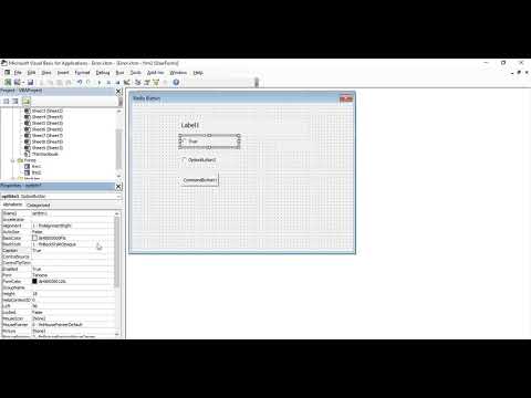Excel VBA Tutorial for Beginners 65 - Radio Buttons in User Forms