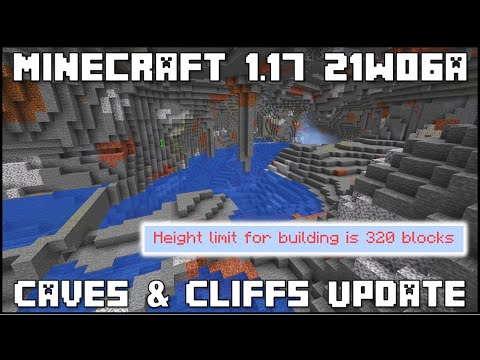 Minecraft 1.17 - Snapshot 21w06a - New Cave Generation & Increased World Height!