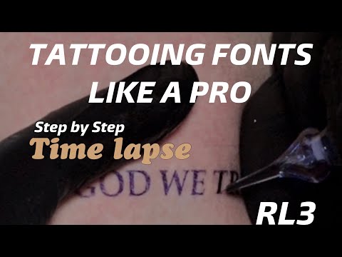 🖋️ How to Tattoo Fonts