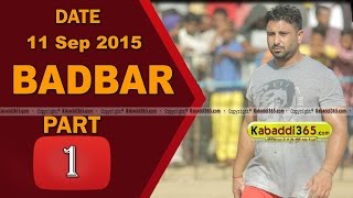 (1) Badbar (Barnala) Kabaddi Touranament 11 Sep 2015