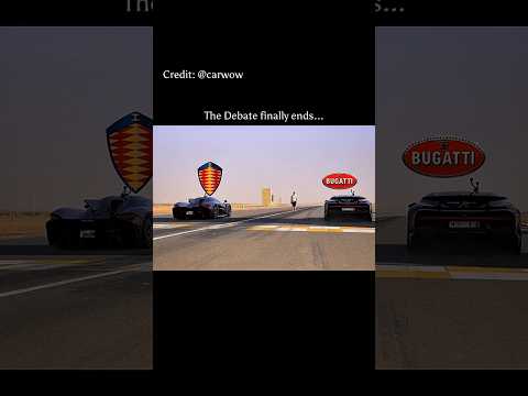 Bugatti Chiron SS Vs Koenigsegg Jesko Absolut - DRAG RACE🔥