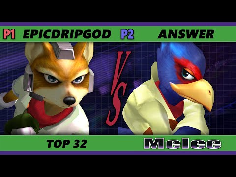 S@X 402 Online Top 32 - Answer (Falco) Vs. epicdripgod (Fox) Smash Melee - SSBM