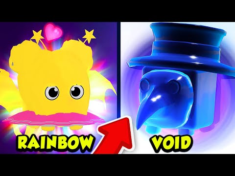 How Strong Is A Rainbow Moon Pet And A Top Void Pet In Roblox - the rarest inventory in roblox adopt me the rarest items ever