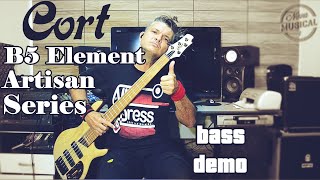 Video thumbnail for Contrabaixo Cort B5 Element Artisan Series - Contra Baixo 5 Cordas by BassTube