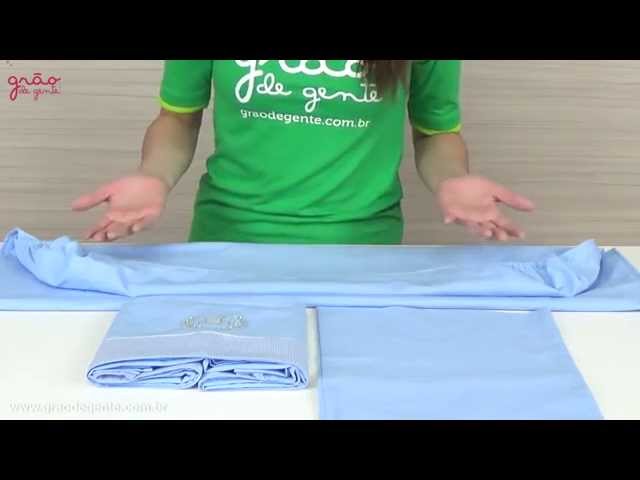 Jogo de Lençol para Berço Desmontável Realeza Azul | Grão de Gente