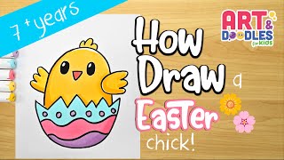 How to draw an EASTER CHICK  | Art and doodles for kids