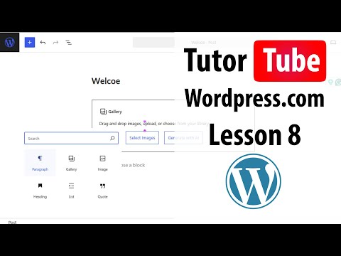 Wordpress com Lesson 1 Sign Up for Wordpress com