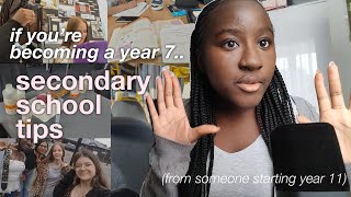 tips for starting secondary school (year 7) || the glow up diaries