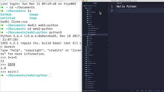 WEB2 - Python - 3.3.2.실습환경 준비-Python 설치 및 실행(MacOS)