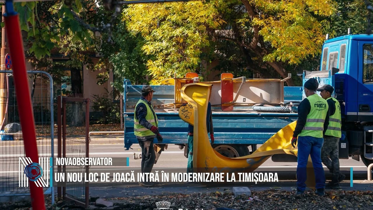 Un nou loc de joacă intră în modernizare la Timișoara