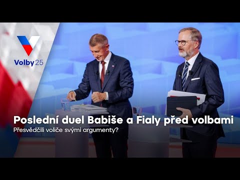 Babiš vs. Fiala: Poslední televizní debata před volbami | Volby 2025