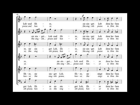 Morgenlied (J. Rheinberger) Score Animation