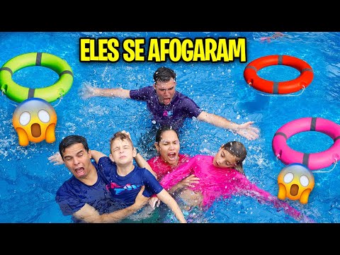 VÍDEO DE 1 HORA NA PISCINA SEM CORTES! - O DIA INTEIRO DE FÉRIAS!