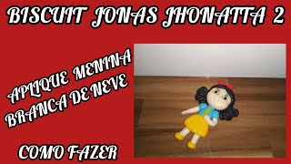 🍎Como Fazer Aplique Menininha Branca de Neve 🌳