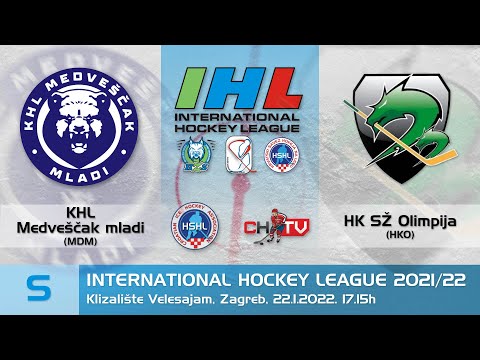 IHL 2021/22 Seniori - KHL Medveščak mladi vs HK SŽ Olimpija