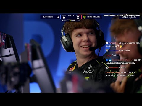 headtr1ck incredible 1vs4 AWP clutch against EG