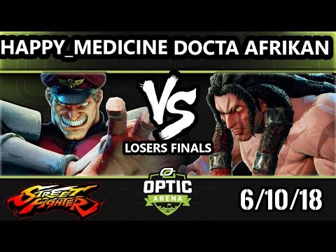 OpTic Arena 2018 SFV - Happy_Medicine (Bison) Vs GGEA | Docta Afrikan (Necalli) Street Fighter V LF