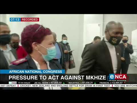 Pressure to act against Mkhize