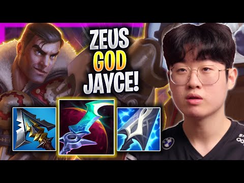 ZEUS IS A GOD WITH JAYCE! - T1 Zeus Plays Jayce TOP vs Kennen! | Season 2023