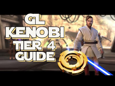 Unlock GL Jedi Maseter Kenobi (JMK) Tier 5 Ultimate Ability: SWGOH GL Guide (How to beat Tier 4)
