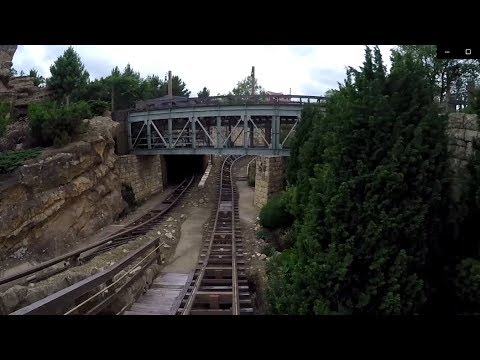 Big Grizzly Mountain Runaway Mine Cars On Ride POV - Hong Kong Disneyland