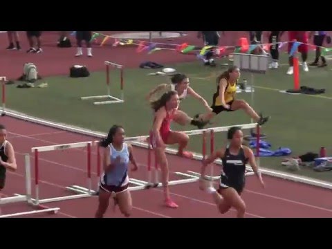 HHSAA 2016 State Championship (Trials) Girls 100m Hurdles Heat 2