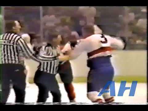 NHL Oct. 3, 1986 Washington Capitals v Philadelphia Flyers (melee) Scott Stevens v Don Nachbaur