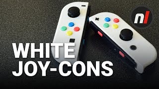White Joy-Cons for Nintendo Switch - $20 Easy Custom Joy-Cons Without Painting