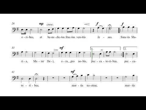 Ave Maria, Gratia Plena Josu Elberdin Bass 1