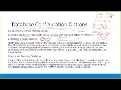 Part 10 SQL Server Administration in Amharic Language Database Configuration Options Part 1