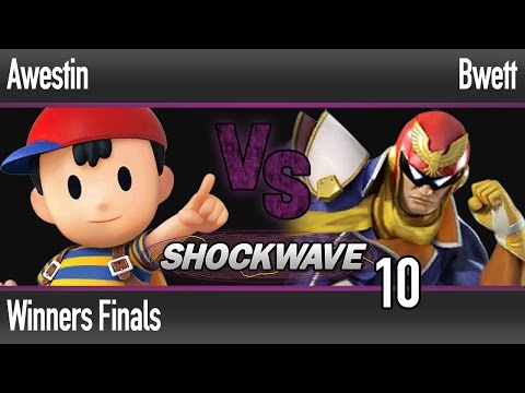 Shockwave 10 Smash Wii U - Awestin (Ness) vs Bwett (Falcon) - Winners Finals