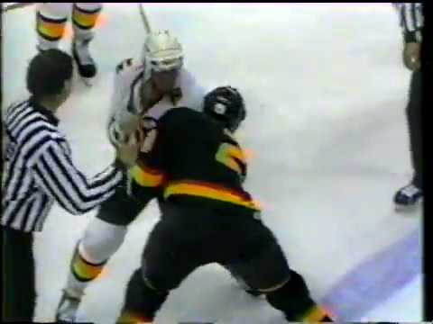 Gino Odjick vs Chris Nilan