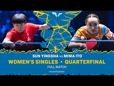 FULL MATCH | Sun Yingsha vs Mima Ito | WS QF | #EuropeSmash 2025