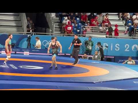 Чермен Валиев против Разамбека Жамалова олимпийские игры Париж. #albania #uzbekistan #shorts