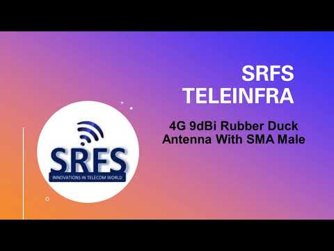 4G 9dBi Rubber Duck Antenna With SMA Male Movable Connector