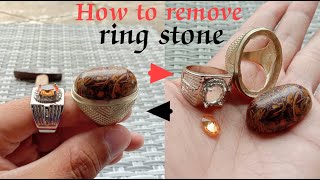 How to remove ring stone